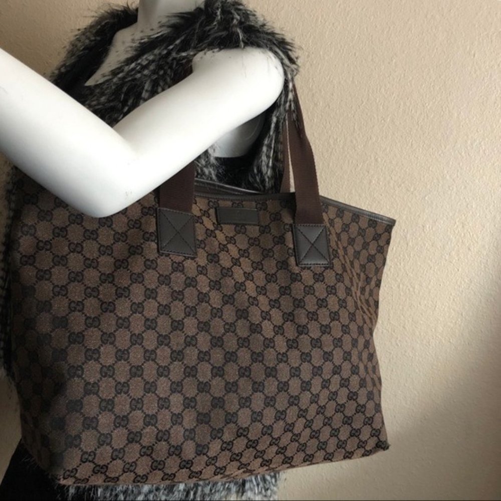 Authentic Signature Gucci Monogram Tote